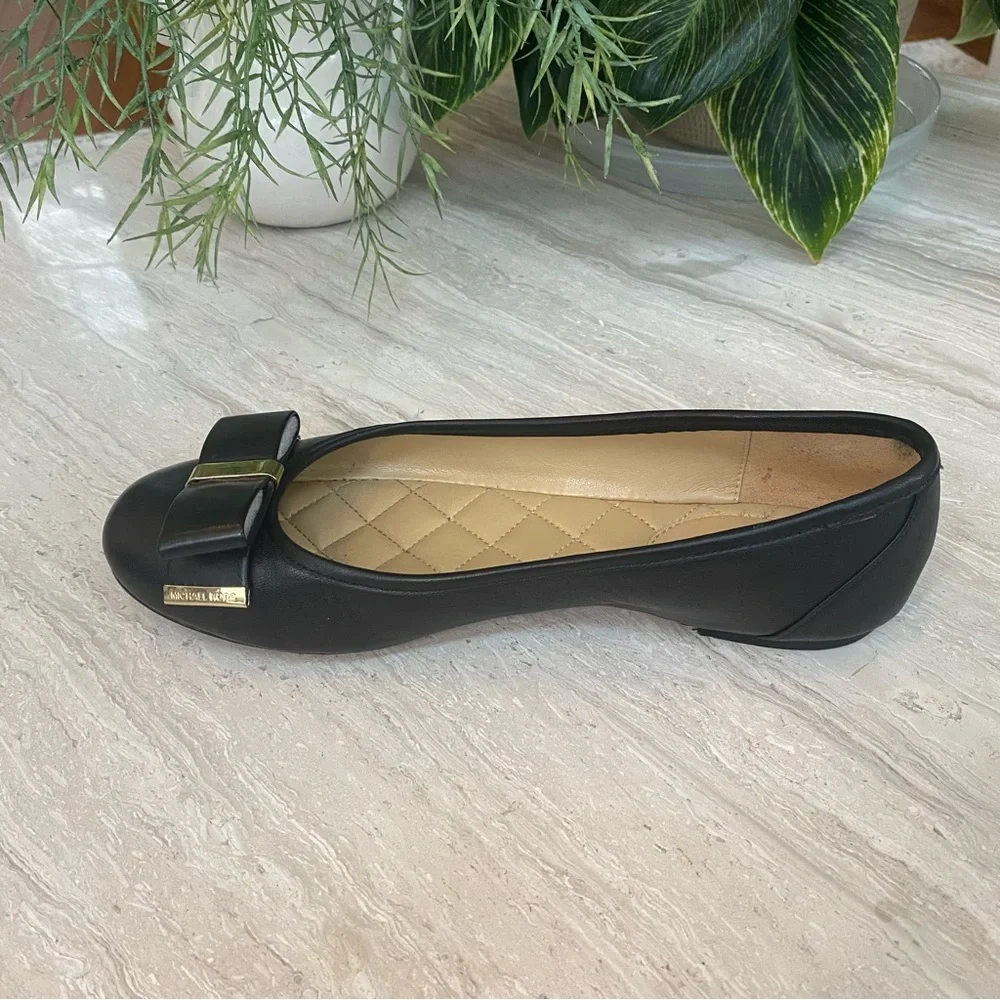 MICHAEL Michael Kors Navy Flats with Bow - Picture 11 of 14